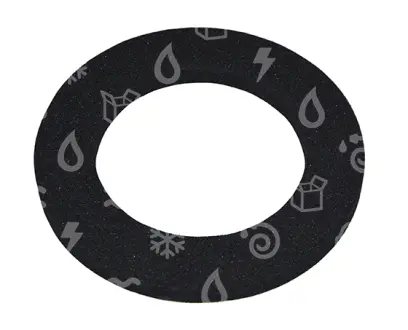 těsnění samolepící, D=140 / d=90 mm, tloušťka 10 mm, pod vysavačové motory